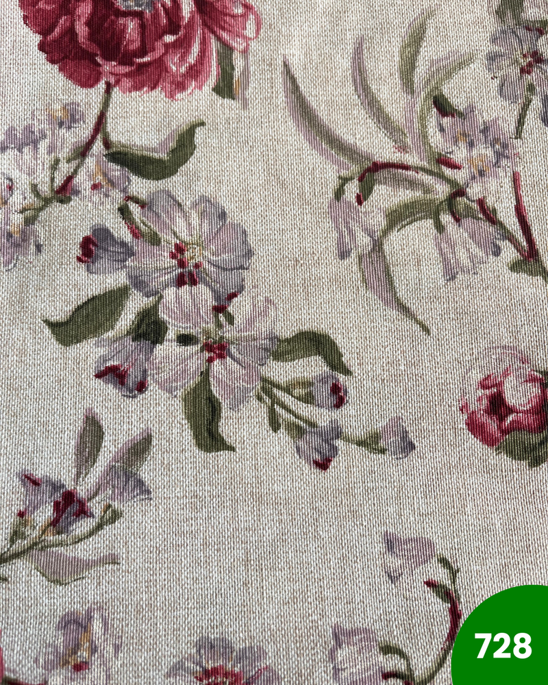 COTONE ARREDAMENTO - 728 FIORI FONDO BEIGE