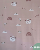 PUL IMPERMEABILE - 2585 ARCOBALENO FONDO ROSA