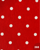 COTONE ARREDAMENTO - 268 POIS FONDO ROSSO