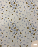 COTONE 100% - 1818 FARFALLE BEIGE E CELESTI
