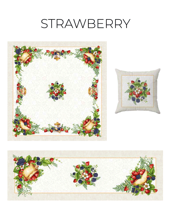 COORDINATO GOBELIN STRAWBERRY - LINEA VINGI