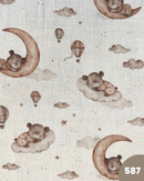 MUSSOLA DI COTONE - 587 ORSETTO LUNA