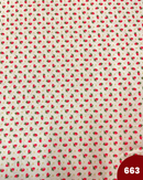 COTONE 100% - 663 FRAGOLE FONDO BEIGE