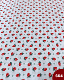 COTONE 100% - 664 FRAGOLE FONDO CELESTE