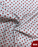 COTONE 100% - 664 FRAGOLE FONDO CELESTE