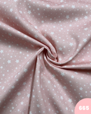 PIQUET DI COTONE - 665 STELLINE FONDO ROSA