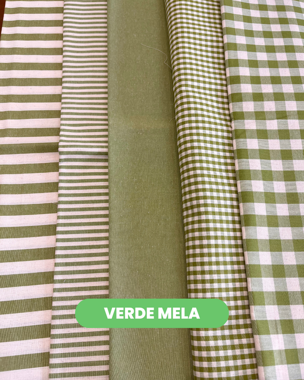 COTONE PER TOVAGLIATO H 180 CM - VERDE MELA 5 VARIANTI