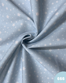 PIQUET DI COTONE - 666 STELLINE FONDO CELESTE