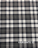 LANETTA SCOZZESE - 32 TARTAN GRIGIO/NERO