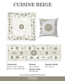 COORDINATO GOBELIN CUISINE BEIGE - LINEA VINGI