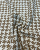 CAPPOTTO PIED DE POULE BIANCO E BEIGE