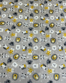 PILE DOUDOU DOUBLE-FACE - GIUNGLA FONDO TORTORA