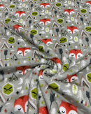 PILE DOUDOU DOUBLE-FACE - VOLPE FONDO GRIGIO