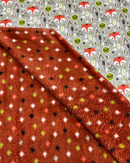 PILE DOUDOU DOUBLE-FACE - VOLPE FONDO GRIGIO