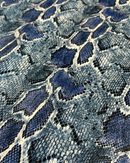 ECOPELLE ANIMALIER - PITONATO BLU 3D