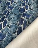 ECOPELLE ANIMALIER - PITONATO BLU 3D