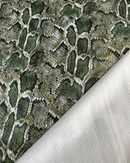 ECOPELLE ANIMALIER - PITONATO VERDE 3D