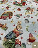 GOBELIN A METRAGGIO - 662 CONIGLIETTO ED UOVA COLORATE