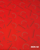 MON-161 RIGHELLO E COMPASSO FONDO ROSSO