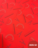 MON-161 RIGHELLO E COMPASSO FONDO ROSSO