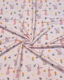 MAGLINA FELPATA - CONIGLIETTO FONDO ROSA