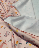 MAGLINA FELPATA - CONIGLIETTO FONDO ROSA