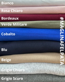 MAGLINA FELPATA - TINTA UNITA