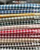 MISTO COTONE - QUADRO 1CM VARI COLORI