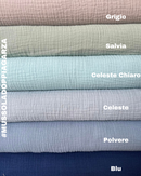 MUSSOLA DOPPIA GARZA - VARI COLORI