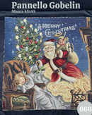 PANNELLO GOBELIN - 666 BABBO NATALE ED ALBERO CON ANGIOLETTI