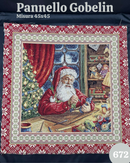 PANNELLO GOBELIN - 672 BABBO NATALE CON PENNELLO