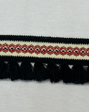 PAS-150 FRANGIA NERO E ROSSO H 7CM