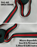 PAS-165 GROS GRAIN BICOLOR VERDE E ROSSO