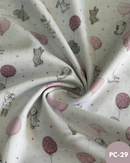 PIQUET DI COTONE PRIME - PC-29 CONIGLIETTO PALLONCINO ROSA