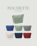 POCHETTE IN VELLUTO - 6 COLORI