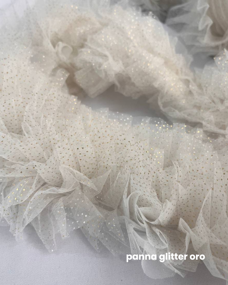 PASSAMANERIA DI TULLE GLITTER