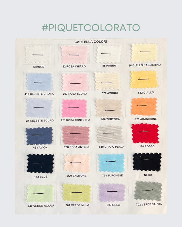 PIQUET DI COTONE - COLORATO