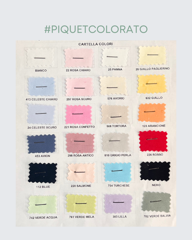 PIQUET DI COTONE - COLORATO