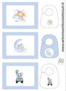 PANNELLO SET COLAZIONE - FANTASIA ANIMALETTI BIMBO