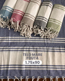 TELO MARE FOUTA RIGHE PICCOLE - 6 COLORI