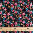 VISCOSA - 053 FIORI CON FONDO MICROPOIS