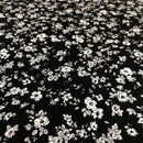 VISCOSA - 056 FIORELLINO BIANCO FONDO NERO