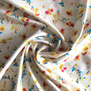 VISCOSA - 060 FIORI E RAMI FONDO BIANCO