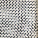 POPELINE DI COTONE FANTASIA - 063 GALLO BLU FONDO BIANCO