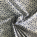 POPELINE DI COTONE FANTASIA - 064 BALENA E DELFINO FONDO BIANCO