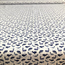 POPELINE DI COTONE FANTASIA - 064 BALENA E DELFINO FONDO BIANCO