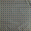 POPELINE DI COTONE FANTASIA - 076 FIORELLINI COLORATI FONDO NERO