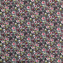 POPELINE DI COTONE FANTASIA - 081 FIORI FONDO NERO
