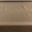 POPELINE DI COTONE FANTASIA - 082 ZAMPETTA CANE FONDO MARRONE