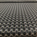 POPELINE DI COTONE FANTASIA - 083 FANTASIA ASTRATTA FONDO GRIGIO SCURO